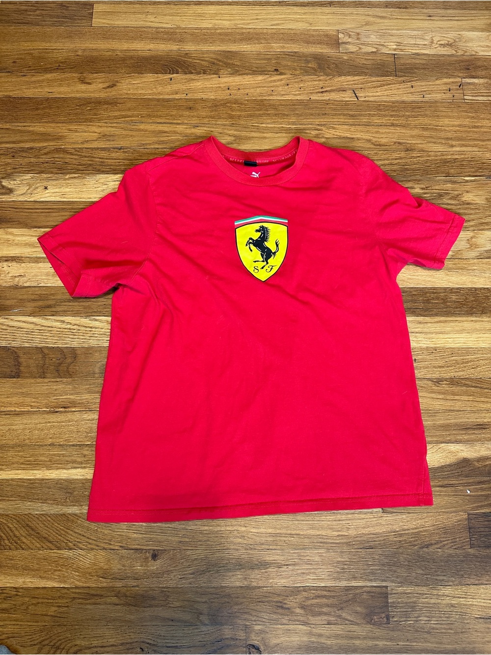 Scuderia Ferrari Race Men's Motorsport Tee Rosso Corsa XL